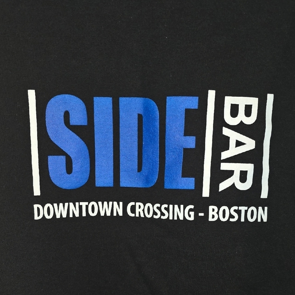 Lions Side Bar Downtown Boston Mass Black Hoodie - Picture 4 of 4